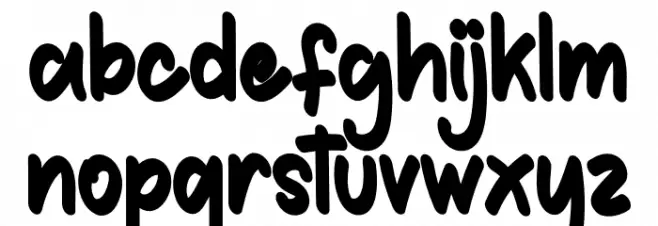 History Christmas Font LOWERCASE