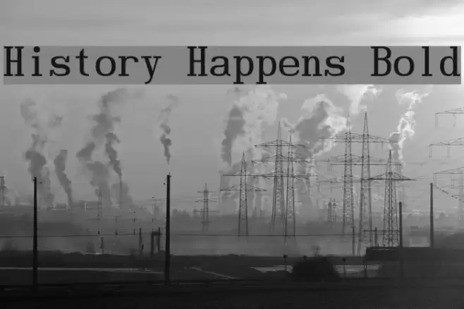 History Happens Bold Font examples