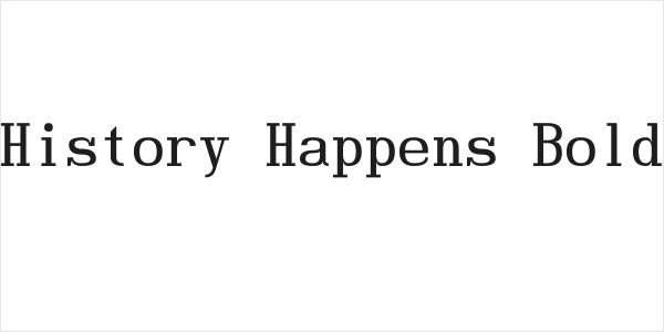 History Happens Bold Logo