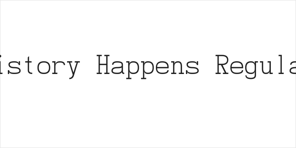 History Happens Regular Logo