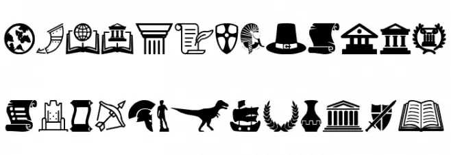 History Icons Fuentes MINÚSCULAS