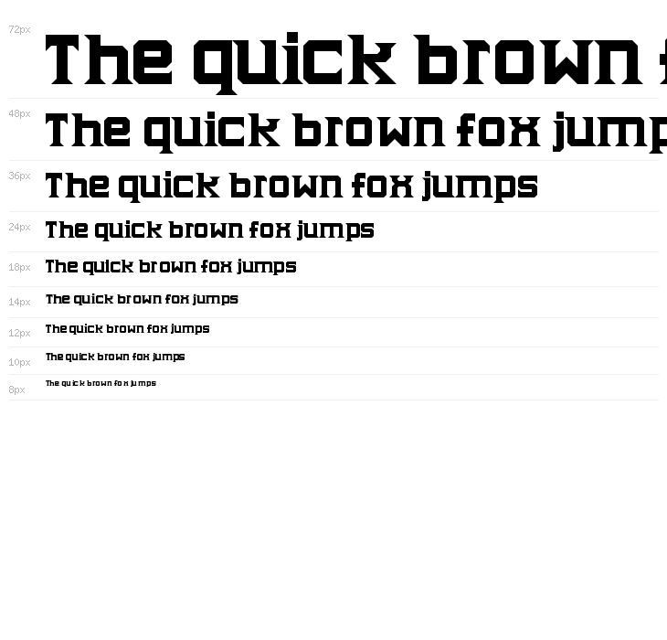 History Lowercase Regular Waterfall