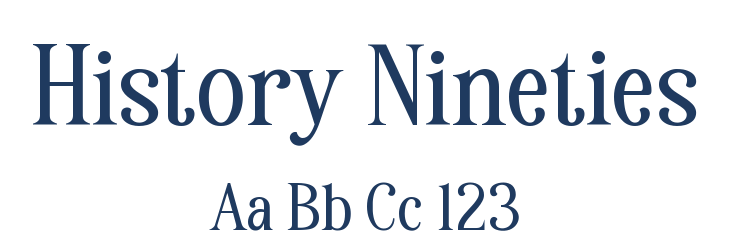 History Nineties Font Preview