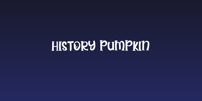 History Pumpkin Social Header
