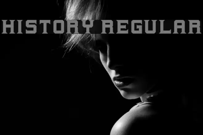History Regular Font examples