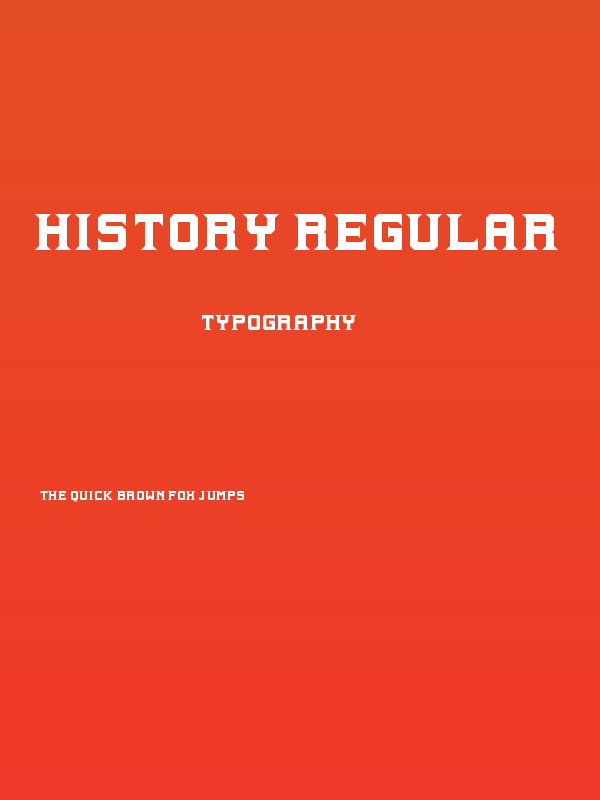 History Regular Poster