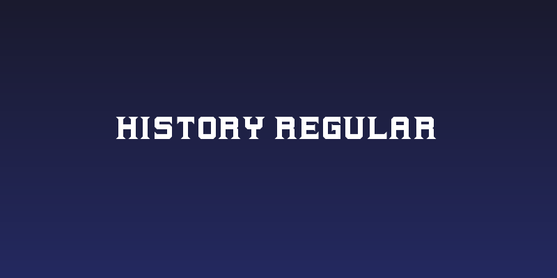 History Regular Social Header