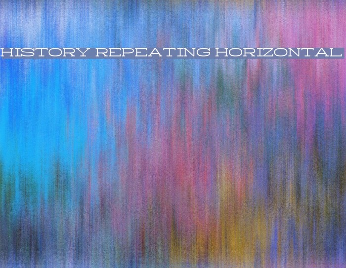 History Repeating Horizontal Font examples