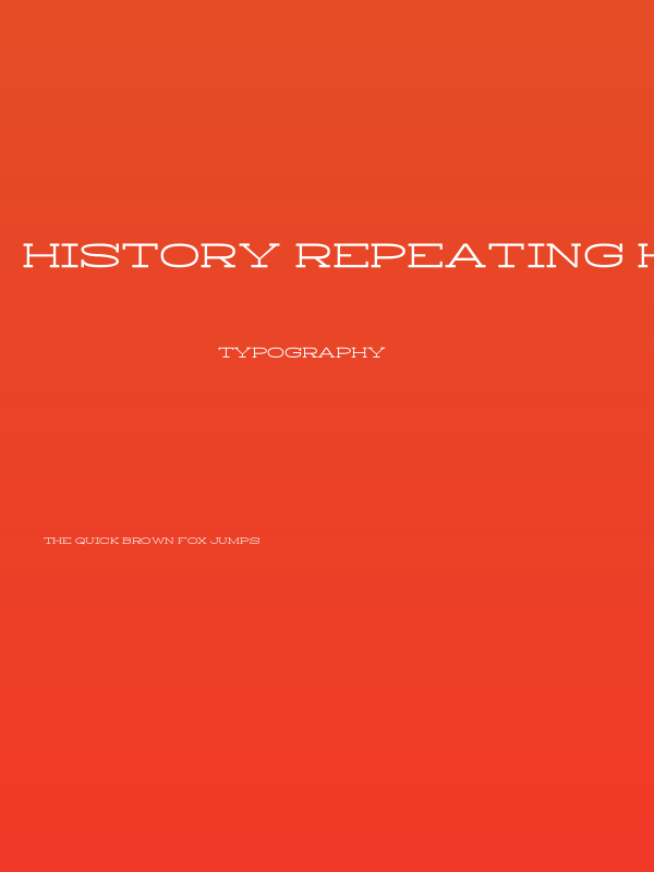 History Repeating Horizontal Poster