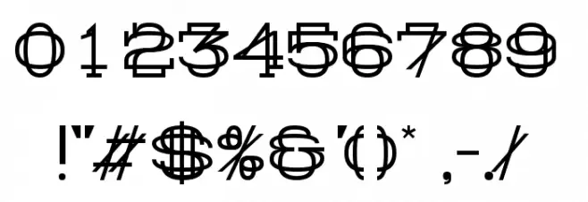 History Repeating Regular Шрифта ДРУГИЕ символов