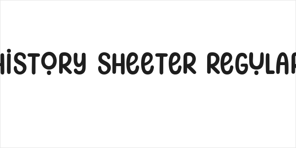 History Sheeter Regular Logo
