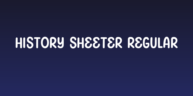 History Sheeter Regular Social Header