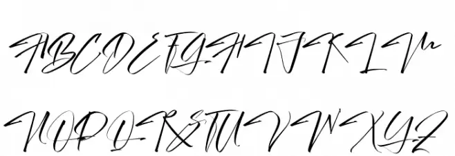 History Sign Demo Fonte MAIÚSCULAS