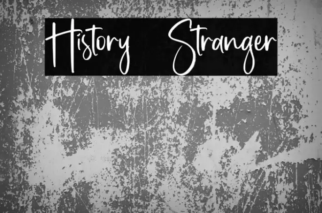 History Stranger Font examples