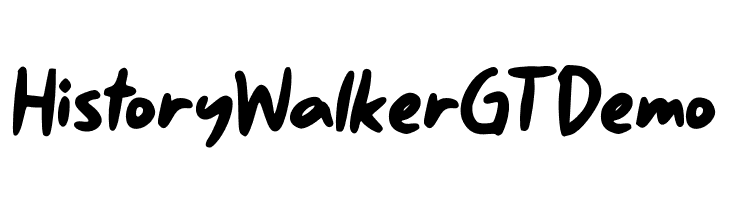 History Walker GT Demo  Frei Schriftart Herunterladen