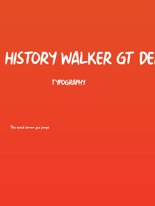 History Walker GT Demo Poster