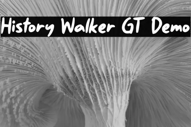 History Walker GT Demo Font examples