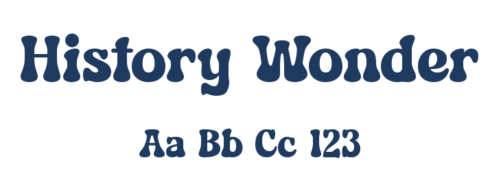 History Wonder Font Preview