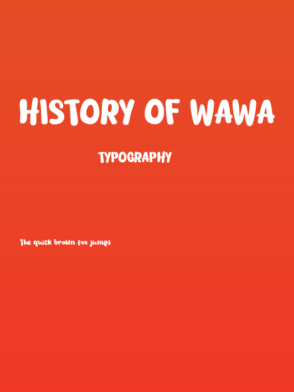 History of Wawa Poster