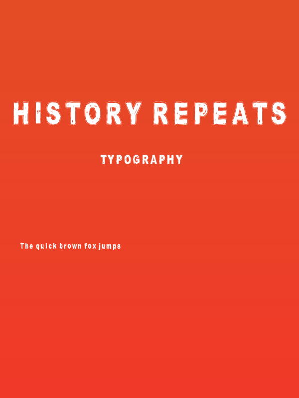 History repeats itself Poster