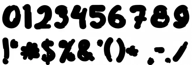 History Font OTHER CHARS