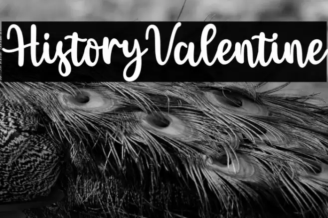 HistoryValentine Font examples