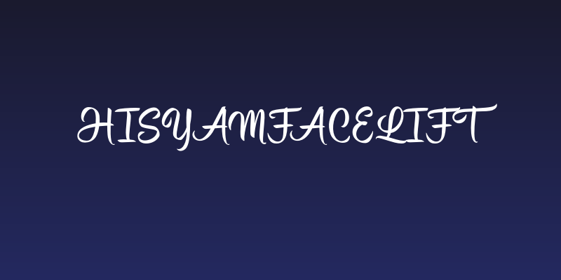 HisyamFacelift Social Header
