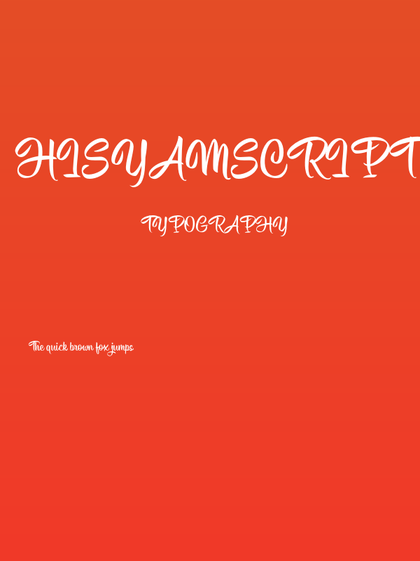 HisyamScript Personal Use Poster