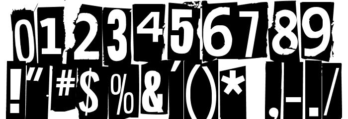 Hit me, punk! 01 Font OTHER CHARS