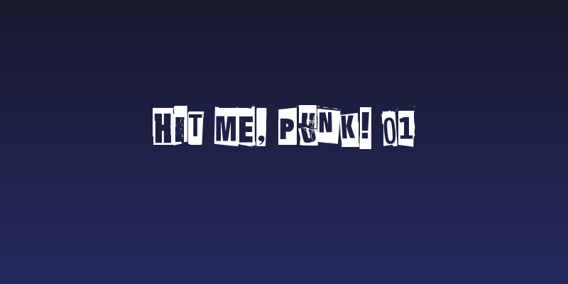 Hit me, punk! 01 Social Header