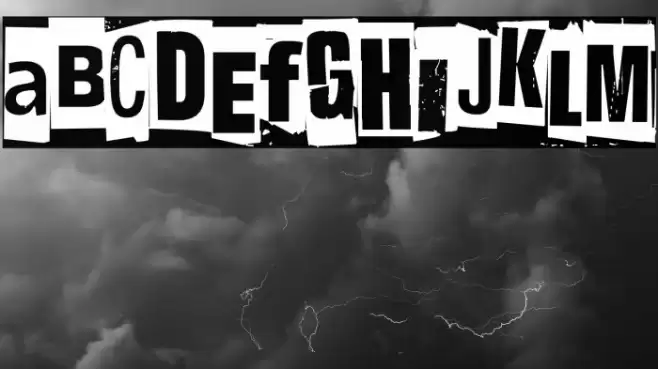 Hit me, punk! 02 Font examples