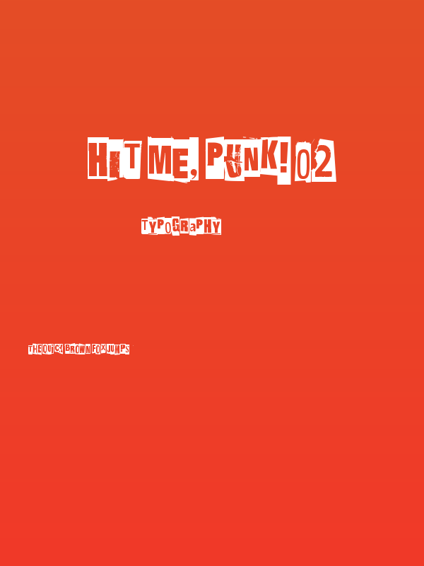 Hit me, punk! 02 Poster