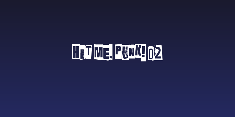 Hit me, punk! 02 Social Header
