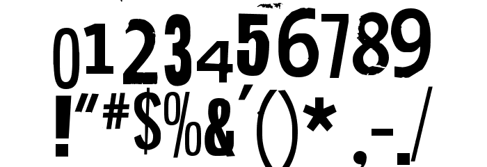 Hit me, punk! 03 Font OTHER CHARS