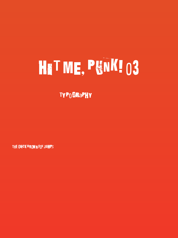 Hit me, punk! 03 Poster