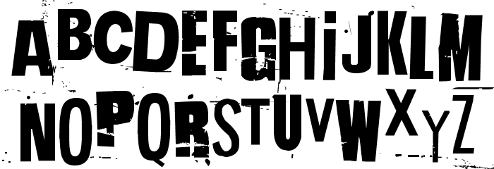 Hit me, punk! 03 Font LOWERCASE