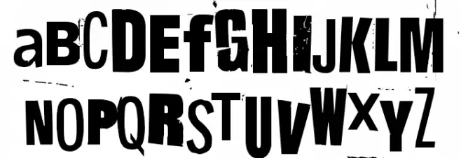 Hit me, punk! 04 Шрифта ВЕРХНИЙ