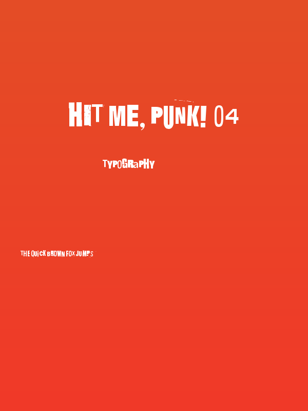 Hit me, punk! 04 Poster