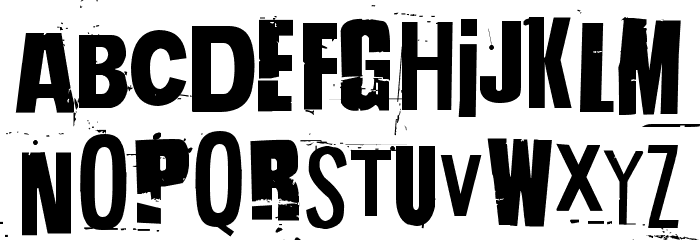 Hit me, punk! 04 Font LOWERCASE