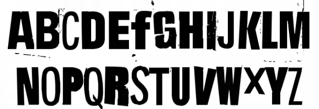 Hit me, punk! 05 Шрифта ВЕРХНИЙ
