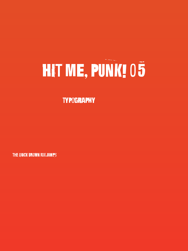 Hit me, punk! 05 Poster