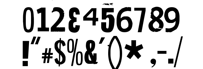 Hit me, punk! 06 Font OTHER CHARS