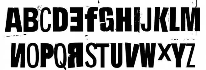 Hit me, punk! 06 Шрифта ВЕРХНИЙ