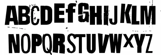Hit me, punk! 07 Schriftart Groß