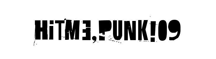 Hit me, punk! 09  免费字体下载