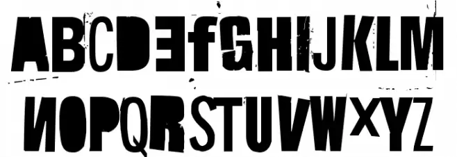Hit me, punk! 09 Font Litere mari