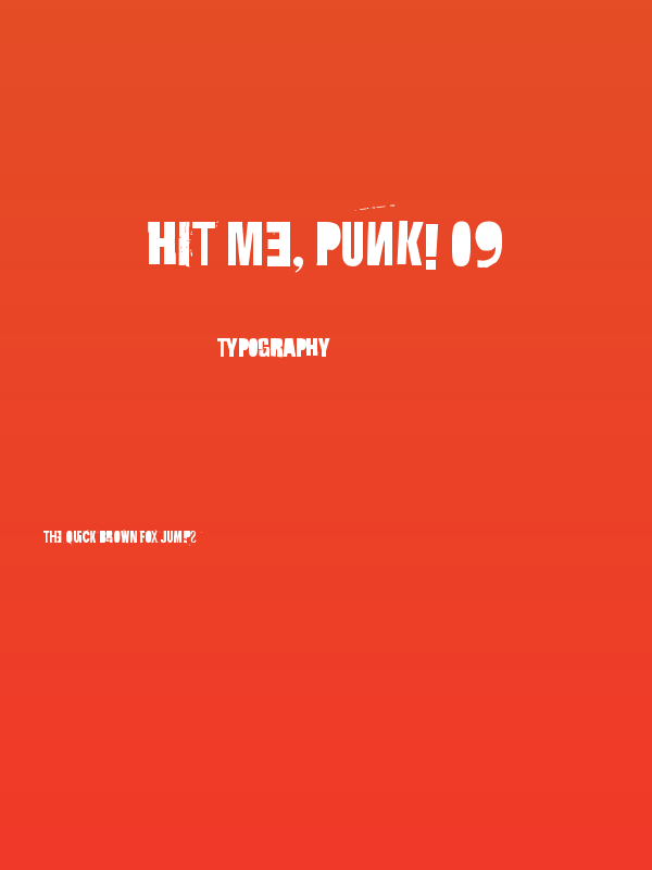 Hit me, punk! 09 Poster