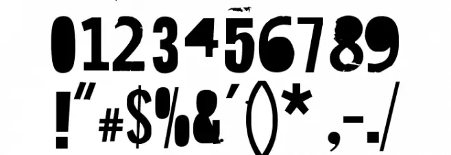 Hit me, punk! 10 Font OTHER CHARS