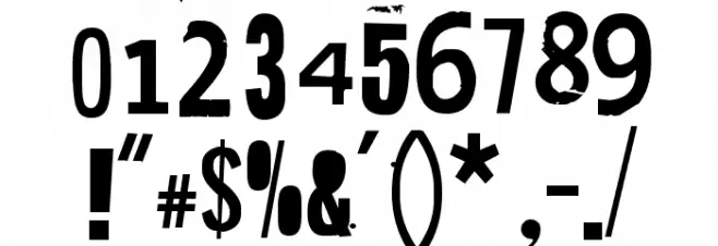 Hit me, punk! 11 Font OTHER CHARS