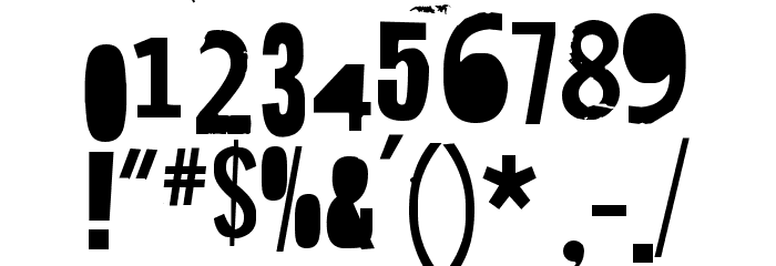 Hit me, punk! 12 Font OTHER CHARS